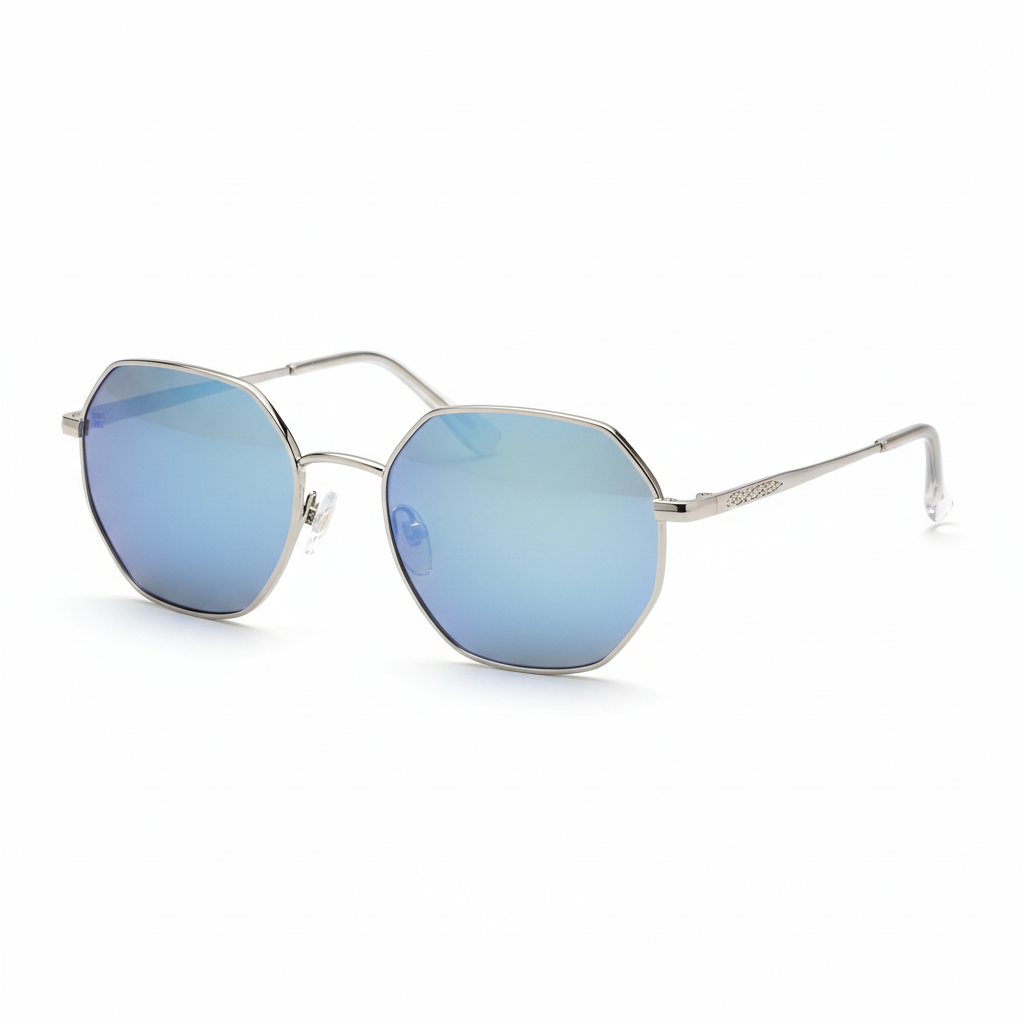 Women's Hexagonal Sunglasses - Angle View