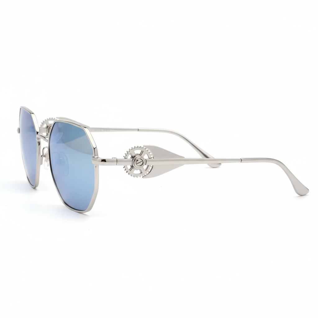 Women's Hexagonal Sunglasses - Side View